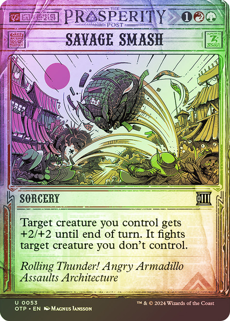 Savage Smash\nBreaking News\nSingle\nMagic The Gathering