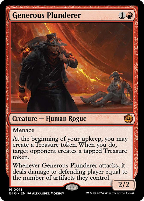 Generous Plunderer\nThe Big Score\nSingle\nMagic The Gathering