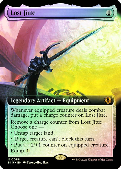 Lost Jitte (#088) (Extended Art)\nThe Big Score - Variants\nSingle\nMagic The Gathering