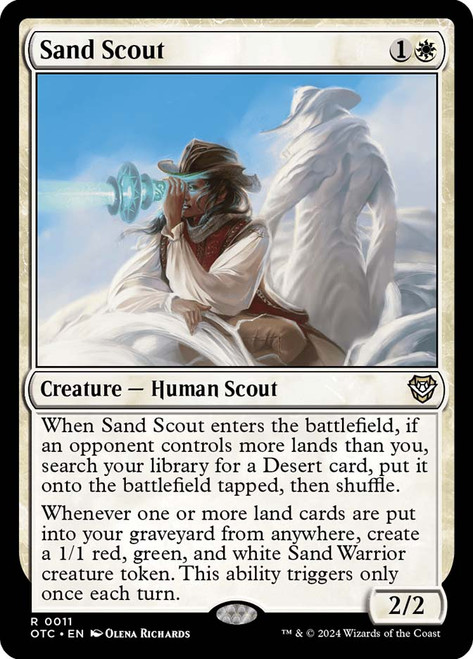 Sand Scout\nOutlaws of Thunder Junction Commander\nSingle\nMagic The Gathering