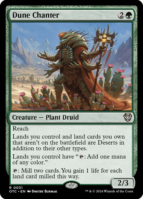 Dune Chanter\nOutlaws of Thunder Junction Commander\nSingle\nMagic The Gathering