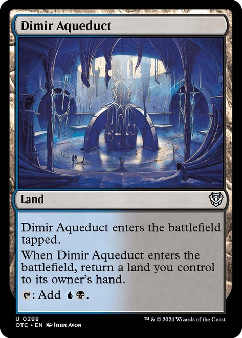 Dimir Aqueduct\nOutlaws of Thunder Junction Commander\nSingle\nMagic The Gathering