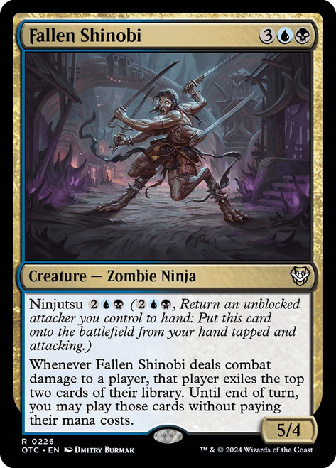 Fallen Shinobi\nOutlaws of Thunder Junction Commander\nSingle\nMagic The Gathering