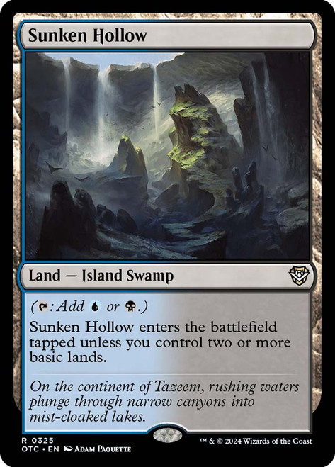 Sunken Hollow\nOutlaws of Thunder Junction Commander\nSingle\nMagic The Gathering