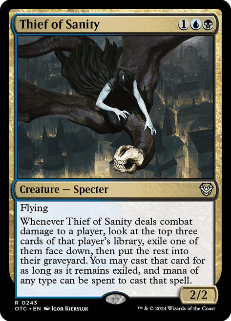 Thief of Sanity\nOutlaws of Thunder Junction Commander\nSingle\nMagic The Gathering