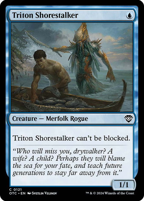 Triton Shorestalker\nOutlaws of Thunder Junction Commander\nSingle\nMagic The Gathering