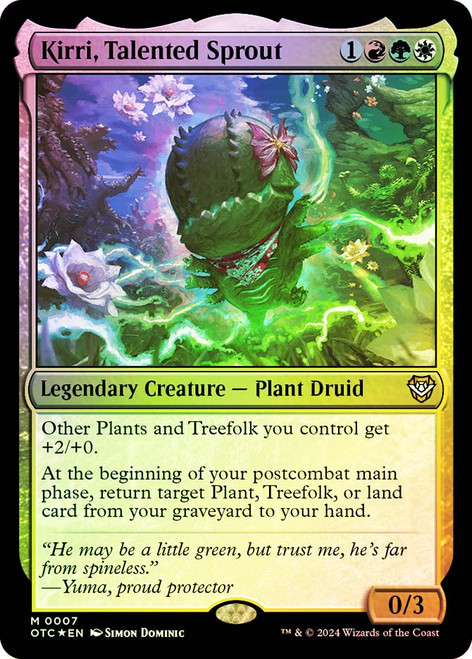 Kirri, Talented Sprout\nOutlaws of Thunder Junction Commander\nSingle\nMagic The Gathering