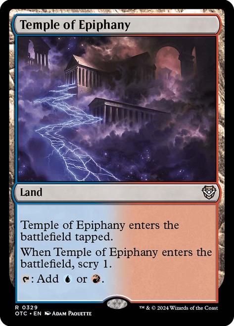 Temple of Epiphany\nOutlaws of Thunder Junction Commander\nSingle\nMagic The Gathering
