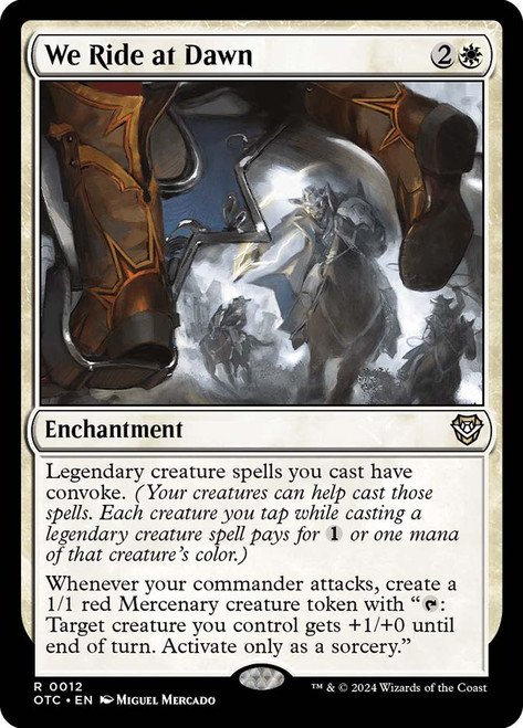 We Ride at Dawn\nOutlaws of Thunder Junction Commander\nSingle\nMagic The Gathering