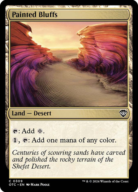 Painted Bluffs\nOutlaws of Thunder Junction Commander\nSingle\nMagic The Gathering