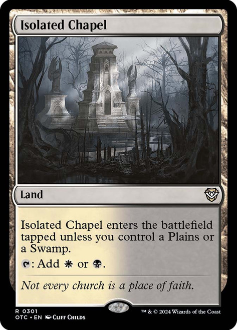 Isolated Chapel\nOutlaws of Thunder Junction Commander\nSingle\nMagic The Gathering