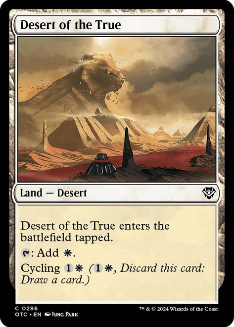 Desert of the True\nOutlaws of Thunder Junction Commander\nSingle\nMagic The Gathering