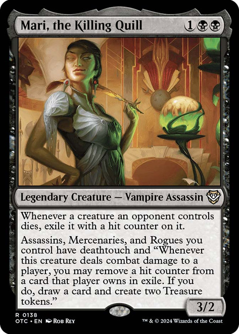 Mari, the Killing Quill\nOutlaws of Thunder Junction Commander\nSingle\nMagic The Gathering