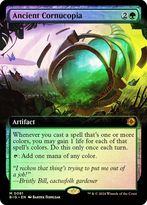 Ancient Cornucopia (#081) (Extended Art)\nThe Big Score - Variants\nSingle\nMagic The Gathering
