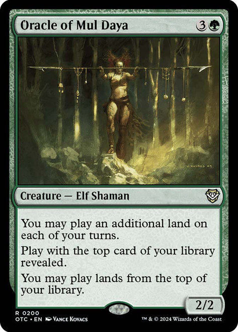 Oracle of Mul Daya\nOutlaws of Thunder Junction Commander\nSingle\nMagic The Gathering