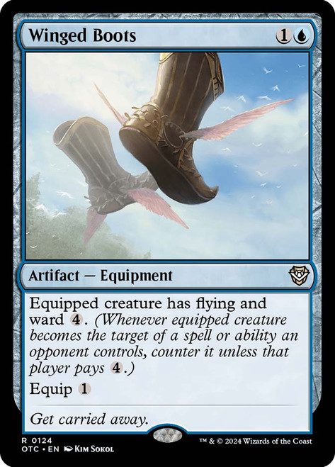 Winged Boots\nOutlaws of Thunder Junction Commander\nSingle\nMagic The Gathering