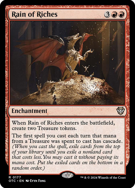 Rain of Riches\nOutlaws of Thunder Junction Commander\nSingle\nMagic The Gathering