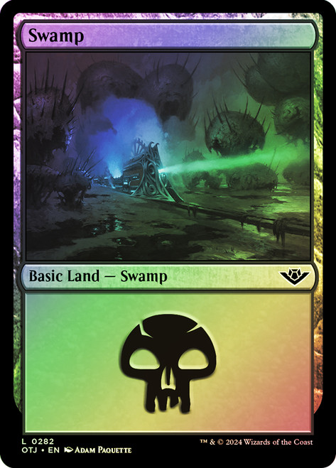 Swamp (#282)\nOutlaws of Thunder Junction\nSingle\nMagic The Gathering