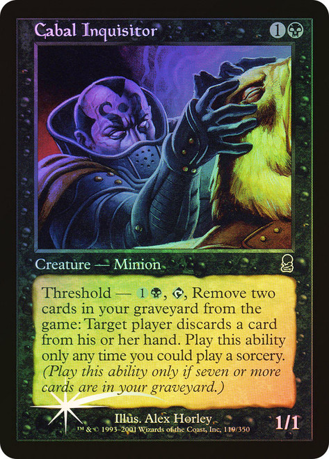 Cabal Inquisitor\nOdyssey\nSingle\nMagic The Gathering