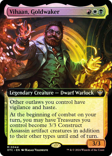 Vihaan, Goldwaker (Extended Art)\nOutlaws of Thunder Junction Commander - Variants\nSingle\nMagic The Gathering