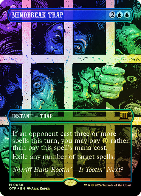 Mindbreak Trap (Borderless) (Textured Foil)\nBreaking News - Alternate Foil\nSingle\nMagic The Gathering