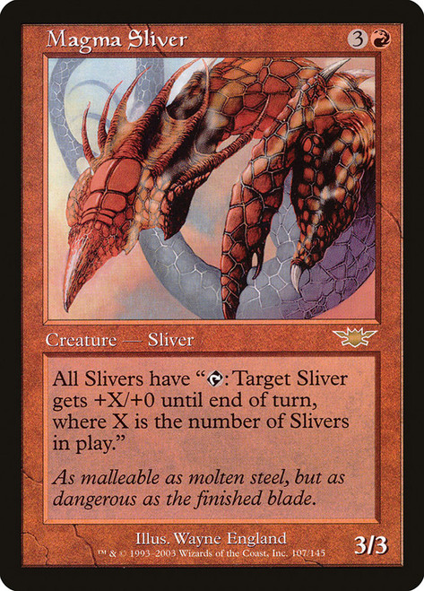 Magma Sliver\nLegions\nSingle\nMagic The Gathering
