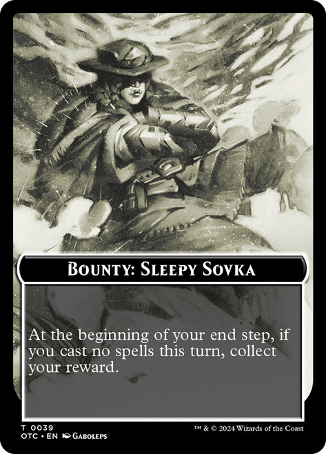 {Bounty: Sleepy Sovka}\nOutlaws of Thunder Junction Commander\nSingle\nMagic The Gathering