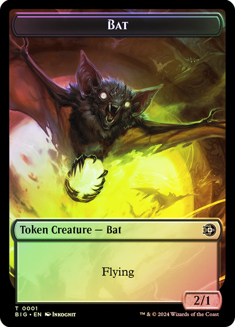 {Bat Token} // {Mercenary Token}
The Big Score
Single
Magic: The Gathering