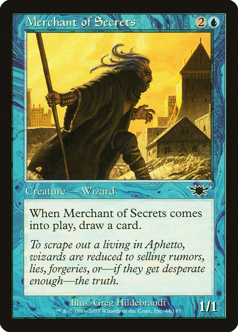 Merchant of Secrets\nLegions\nSingle\nMagic The Gathering