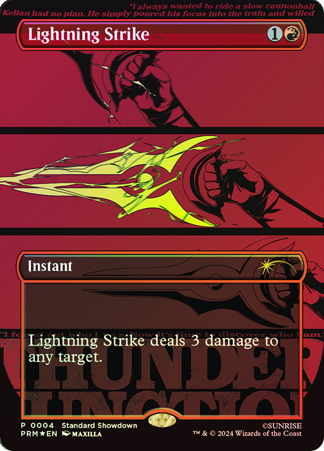 Lightning Strike (Standard Showdown) (Borderless)\nPromo: General\nSingle\nMagic The Gathering