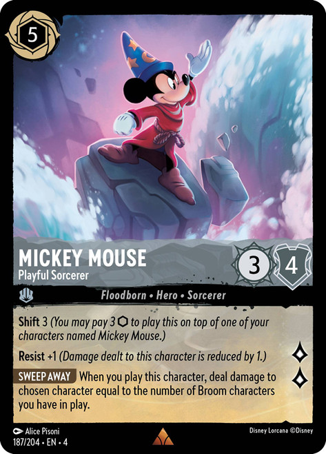Mickey Mouse - Playful Sorcerer (#187)
Ursula's Return
Single
Lorcana