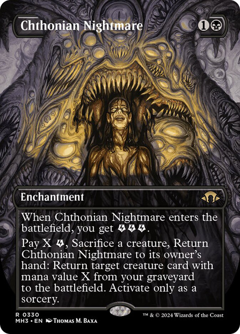 Chthonian Nightmare (Borderless)\nModern Horizons 3 - Variants\nSingle\nMagic The Gathering