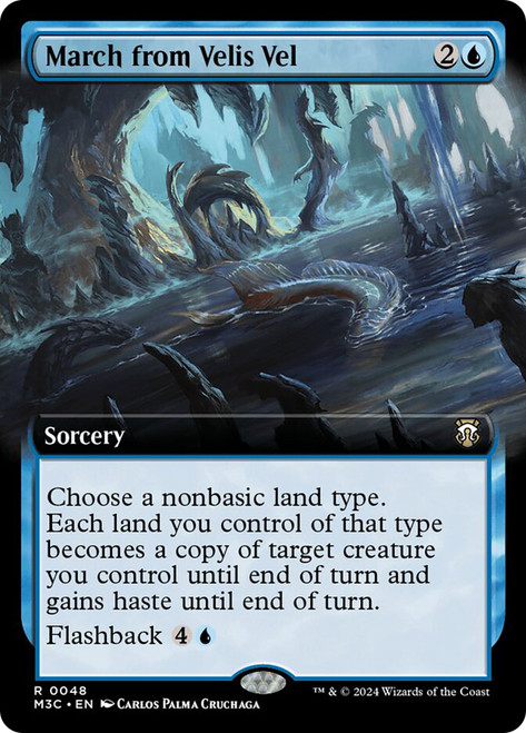 March from Velis Vel (Extended Art)\nModern Horizons 3 Commander - Variants\nSingle\nMagic The Gathering