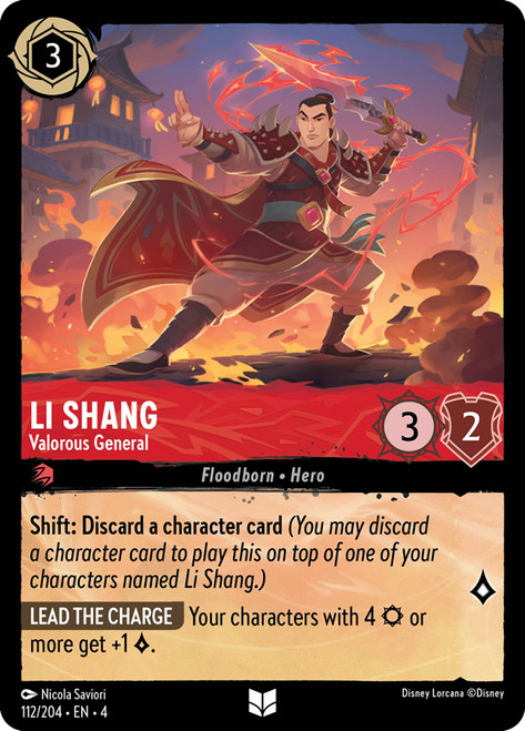 Li Shang - Valorous General
Ursula's Return
Single
Lorcana