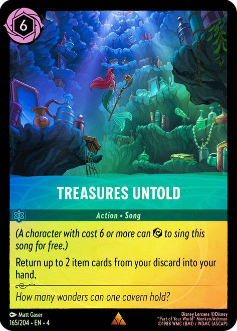 Treasures Untold
Ursula's Return
Single
Lorcana