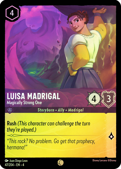 Luisa Madrigal - Magically Strong One
Ursula's Return
Single
Lorcana