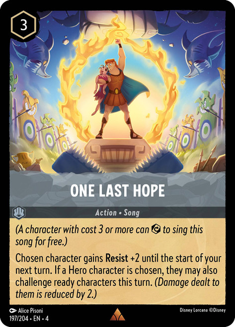 One Last Hope
Ursula's Return
Single
Lorcana