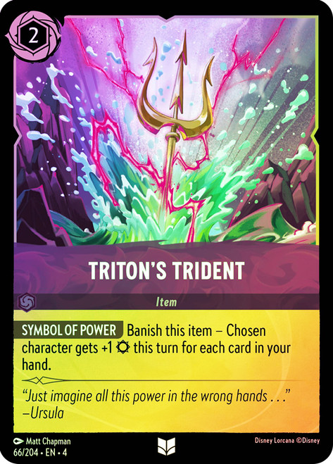 Triton's Trident
Ursula's Return
Single
Lorcana