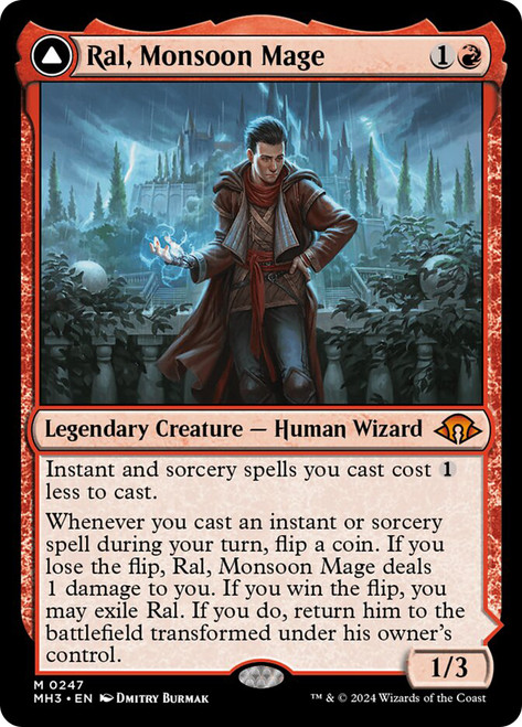 Ral, Monsoon Mage // Ral, Leyline Prodigy\nModern Horizons 3\nSingle\nMagic The Gathering