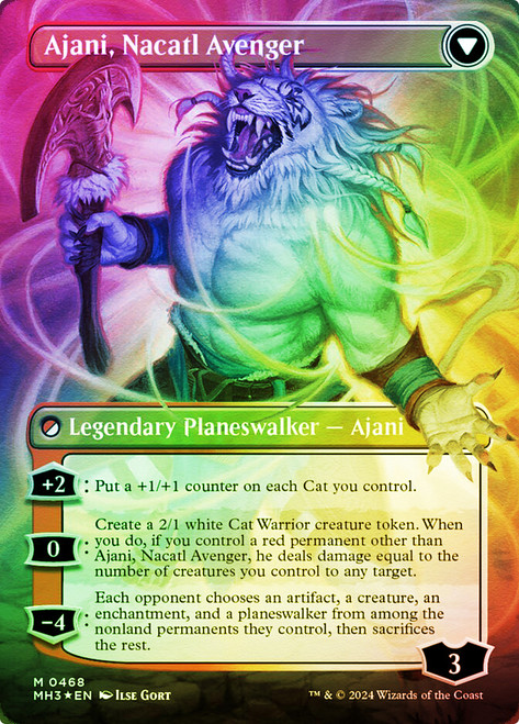 Ajani, Nacatl Pariah // Ajani, Nacatl Avenger | Modern Horizons 3