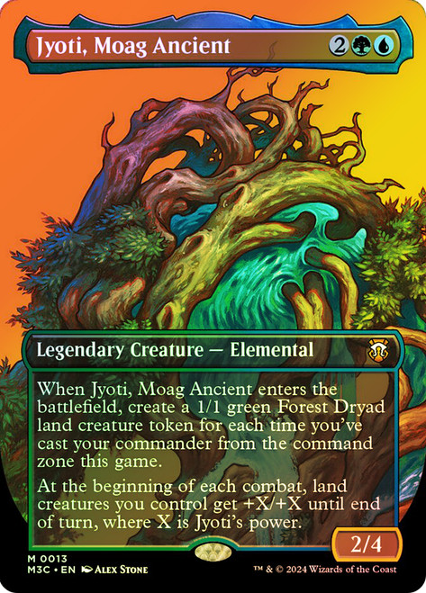 Jyoti, Moag Ancient (Borderless)\nModern Horizons 3 Commander - Variants\nSingle\nMagic The Gathering