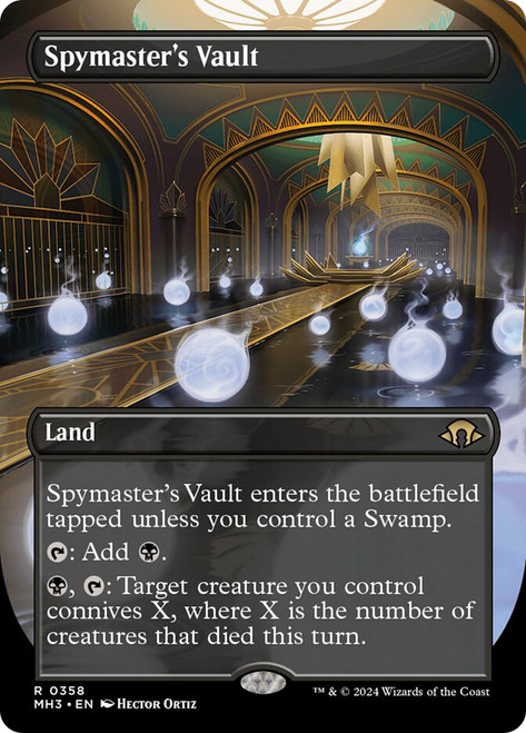 Spymaster's Vault (Borderless)\nModern Horizons 3 - Variants\nSingle\nMagic The Gathering