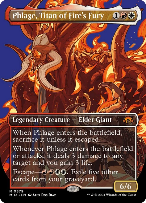 Phlage, Titan of Fire's Fury (Borderless)\nModern Horizons 3 - Variants\nSingle\nMagic The Gathering