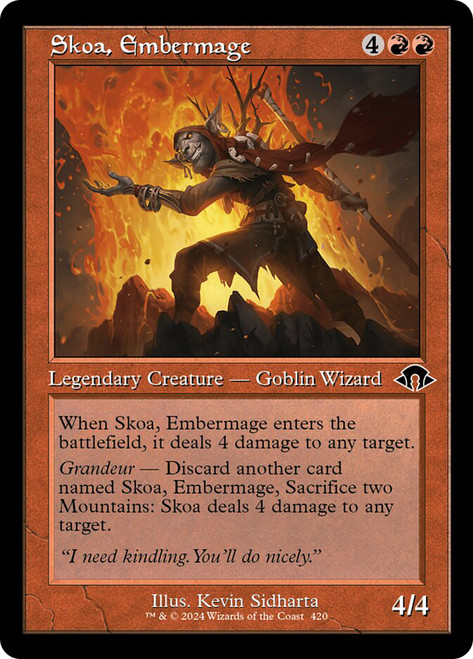 Skoa, Embermage (Retro Frame)\nModern Horizons 3 - Retro Frame\nSingle\nMagic The Gathering