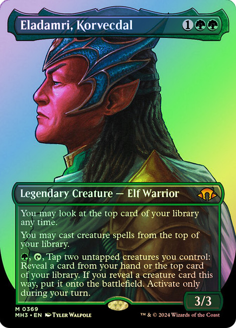Eladamri, Korvecdal (Borderless)\nModern Horizons 3 - Variants\nSingle\nMagic The Gathering