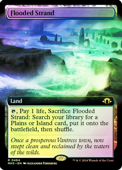 Flooded Strand (Extended Art)\nModern Horizons 3 - Variants\nSingle\nMagic The Gathering