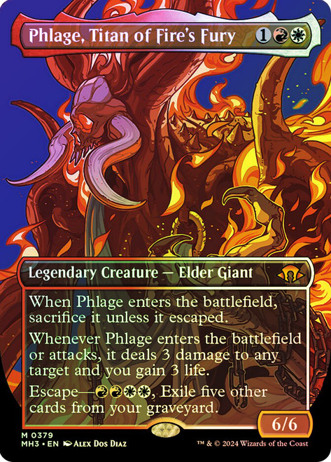 Phlage, Titan of Fire's Fury (Borderless)\nModern Horizons 3 - Variants\nSingle\nMagic The Gathering