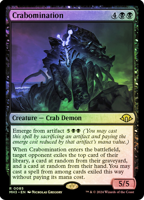 Crabomination\nModern Horizons 3\nSingle\nMagic The Gathering