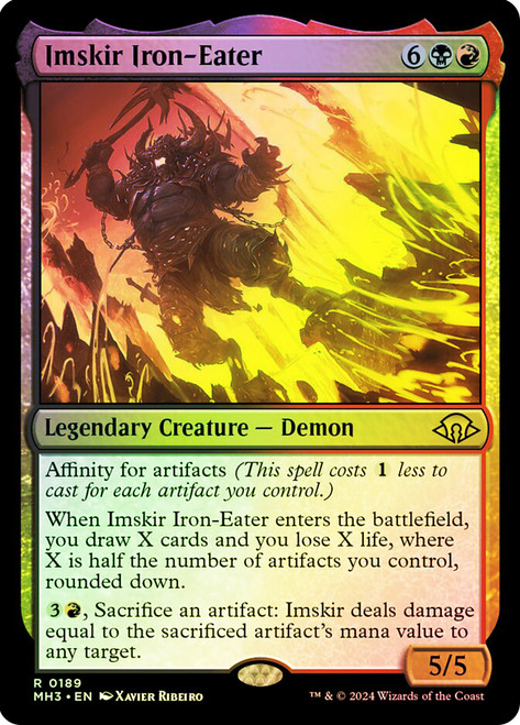Imskir Iron-Eater\nModern Horizons 3\nSingle\nMagic The Gathering