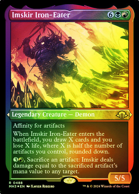 Imskir Iron-Eater (Foil Etched)\nModern Horizons 3 - Alternate Foil\nSingle\nMagic The Gathering